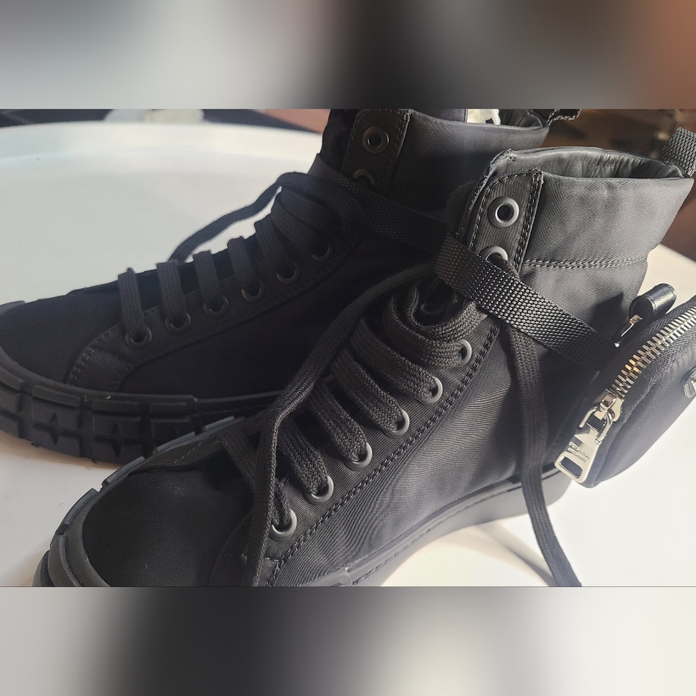 NWT Prada Wheel High Top Sneaker Size 37.5 - Picture 7 of 9